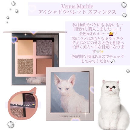 Venus Marble アイシャドウキャットシリーズ/Venus Marble/アイシャドウパレットを使ったクチコミ(2枚目)