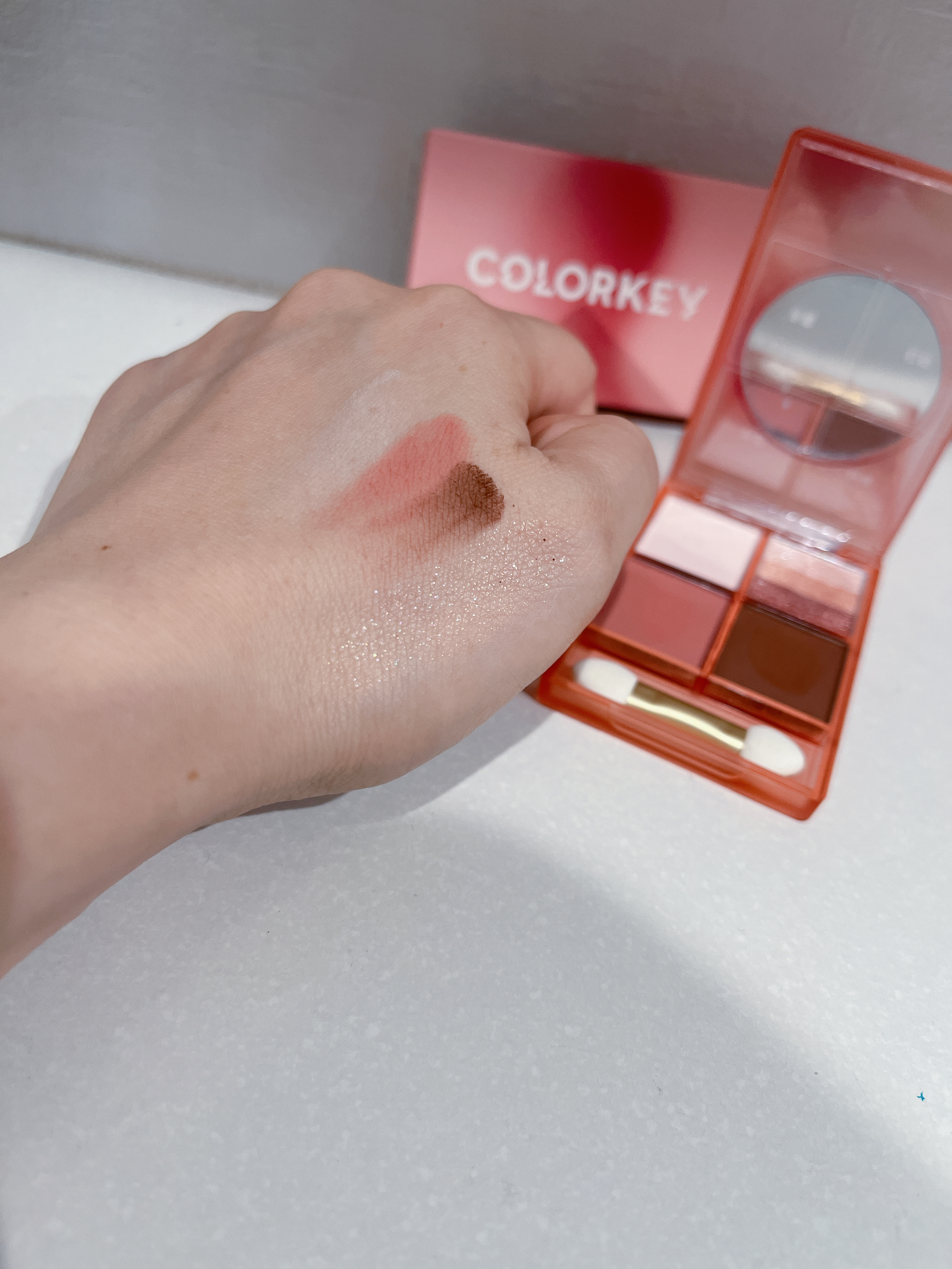 四色アイシャドウパレット 02 ヒートヘイズ /COLORKEY/アイシャドウパレットを使ったクチコミ（2枚目）