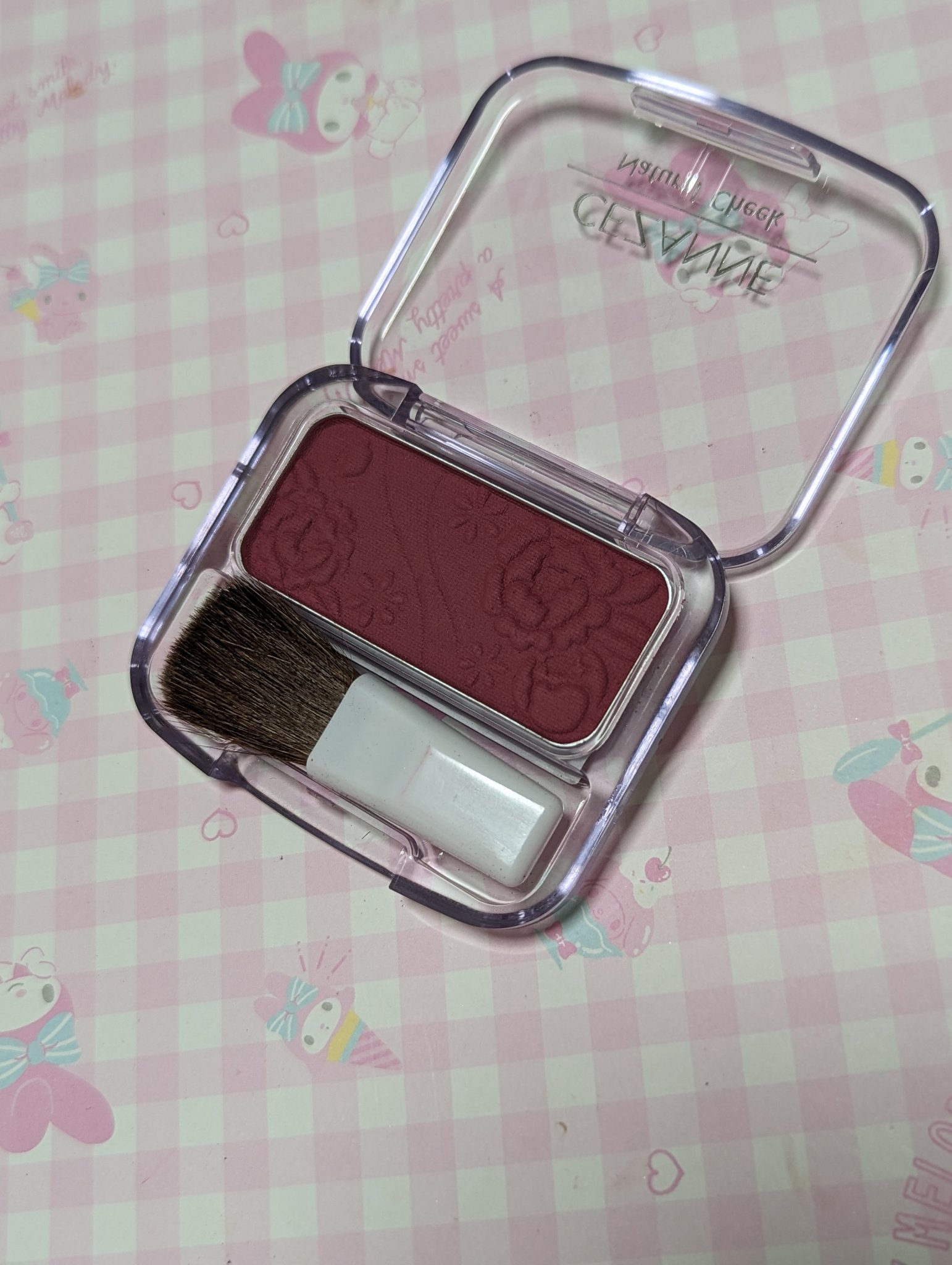 ナチュラル チークN 16 カシスローズ/CEZANNE/パウダーチークを使ったクチコミ（2枚目）