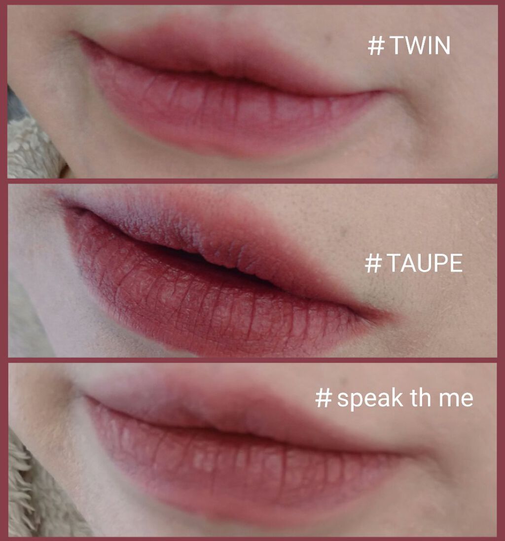 3CE ベルベット リップティント/3CE/リップティントを使ったクチコミ（3枚目）