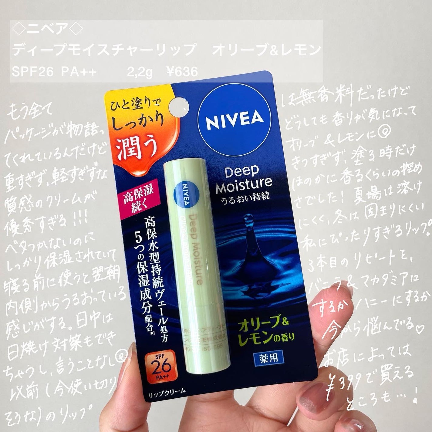 NIVEA Deep Moisture リップクリーム めでたし SPF26 NIVEA Deep Moisture リップクリーム めでたし SPF26