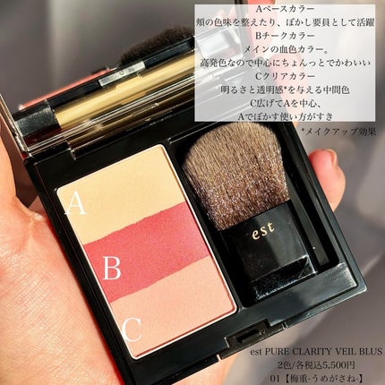 ピュア クラリティ シアー アイシャドウ/est/アイシャドウパレットを使ったクチコミ(5枚目)