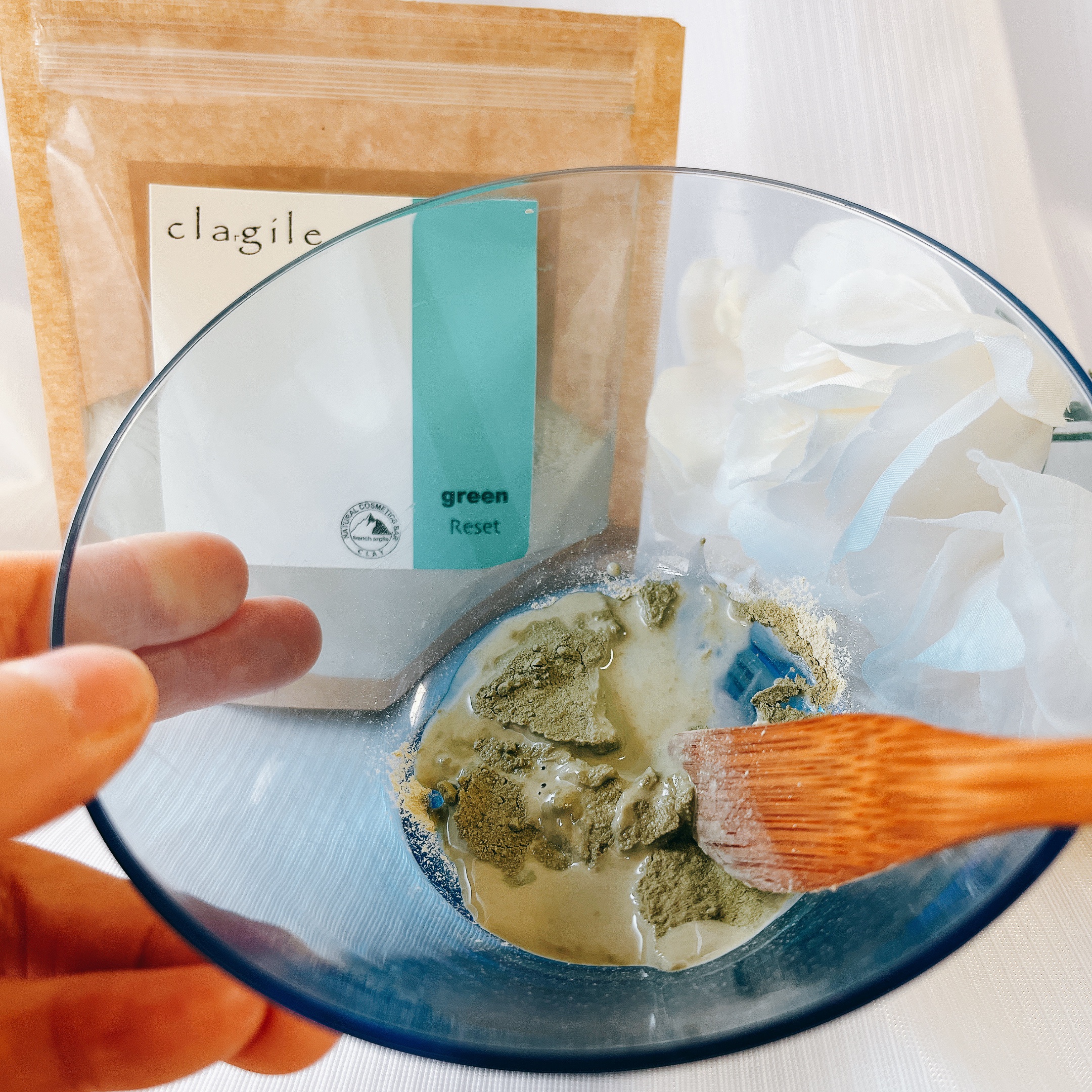 クレイル グリーンイライト/clargile/洗い流すパック・マスクを使ったクチコミ（2枚目）