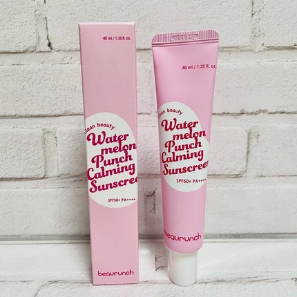 ウォーターメロン パンチ カミング サンスクリーン / スイカサンクリーム / SPF 50+ PA++++ /ビューランチ/日焼け止めクリームを使ったクチコミ(1枚目)