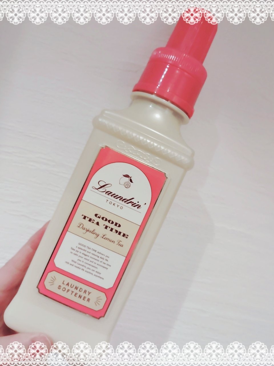 柔軟剤 グッドティータイム ダージリンレモンティーの香り/ランドリン/柔軟剤を使ったクチコミ（1枚目）