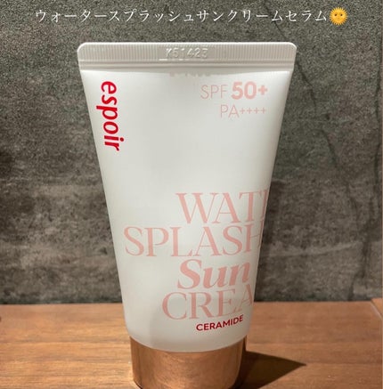 ウォータースプラッシュサンクリーム セラミド/espoir/日焼け止めクリームを使ったクチコミ(1枚目)