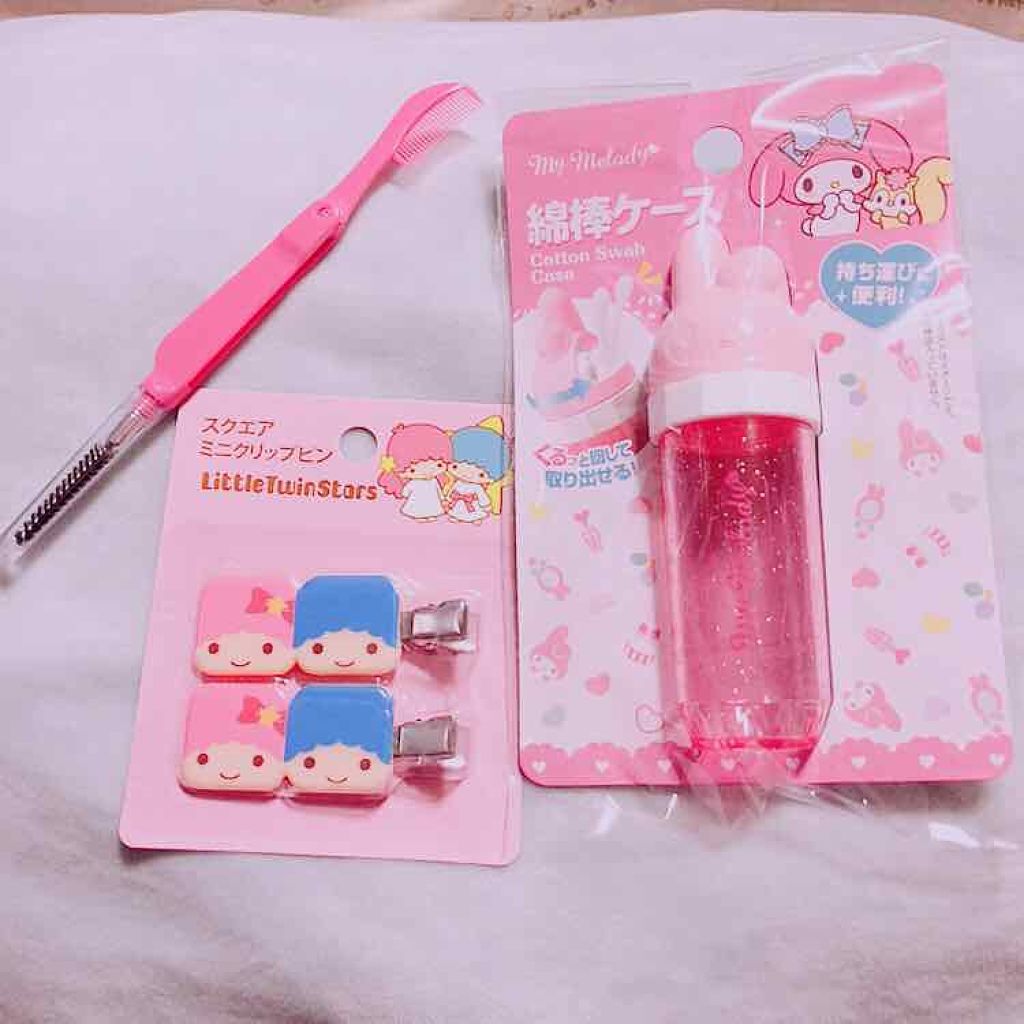 スクエアミニクリップピン/セリア/ヘアアクセサリーを使ったクチコミ（1枚目）