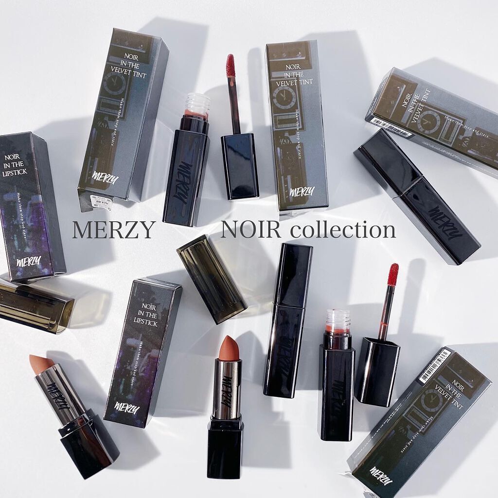 ノワール イン ザ ベルベットティント/MERZY/リップティントを使ったクチコミ（1枚目）