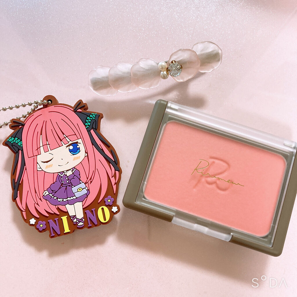 ヴェールグロウチーク 02 キューピッドピンク/Ririmew/パウダーチークを使ったクチコミ（1枚目）