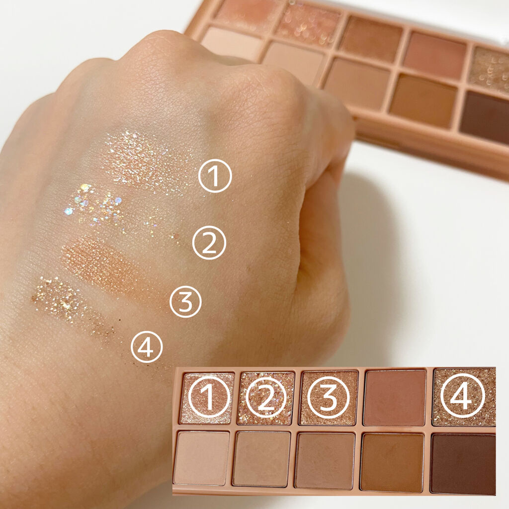 ベターザンパレット/rom&amp;nd/アイシャドウパレットを使ったクチコミ（3枚目）