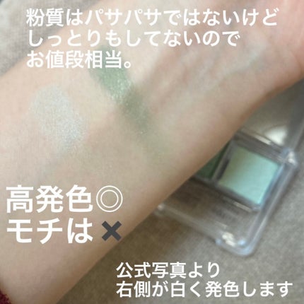 ツイン カラー アイシャドウ/ちふれ/アイシャドウパレットを使ったクチコミ(4枚目)