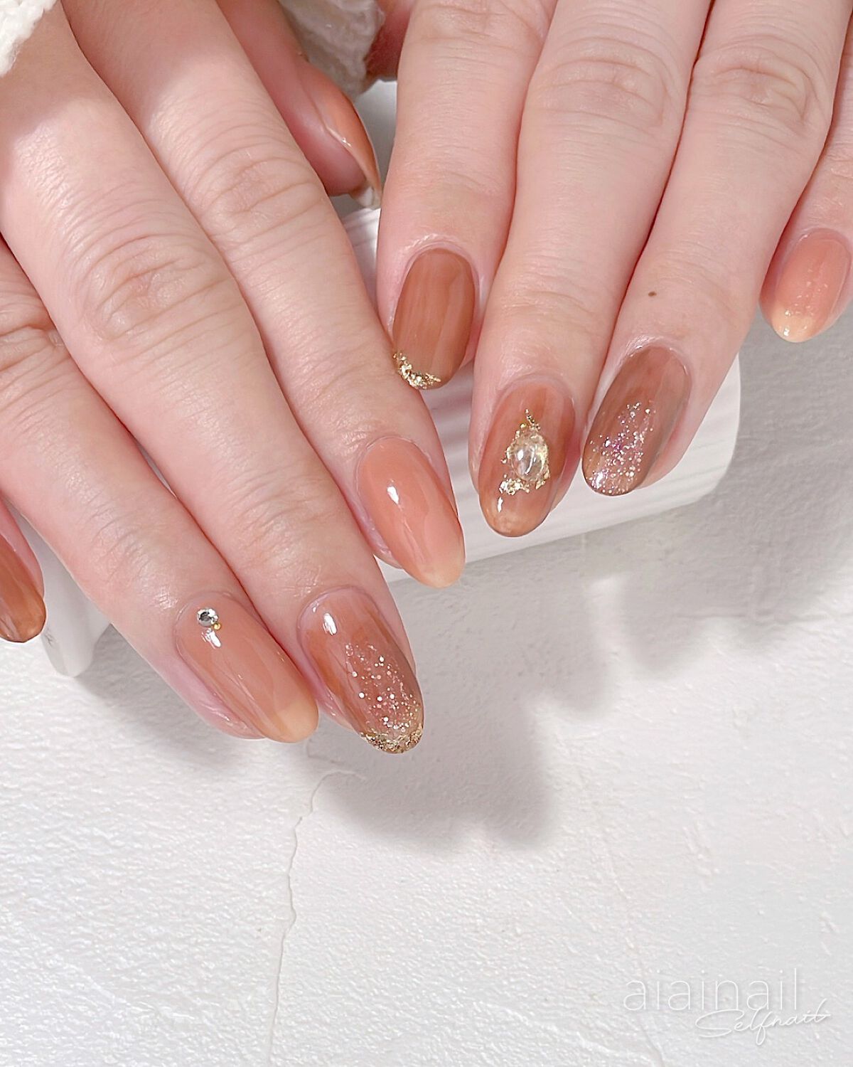 シェルズコート ビーチブラウン/nail for all/マニキュアを使ったクチコミ（2枚目）