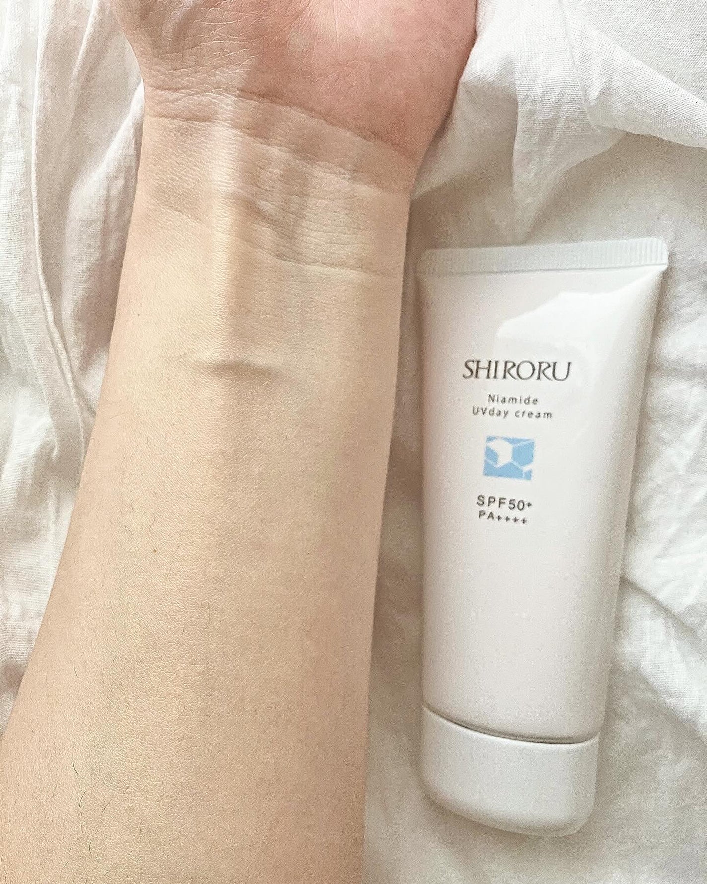 ナイアミドUVデイクリーム/SHIRORU/日焼け止めクリームを使ったクチコミ(4枚目)