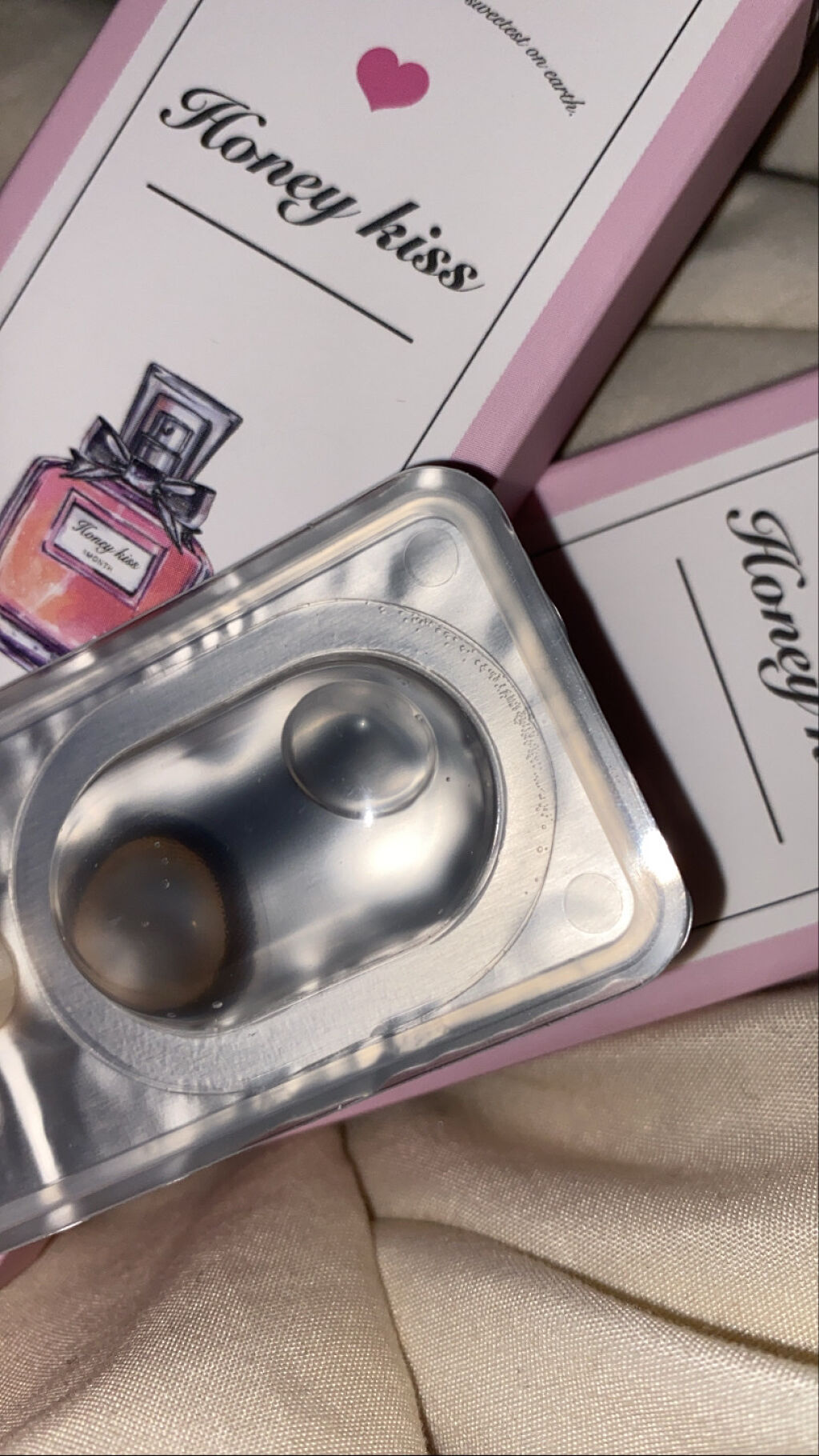 Honey Kiss 1month ちゅるんブラウン/HoneyKiss/１ヶ月（１MONTH）カラコンを使ったクチコミ（1枚目）