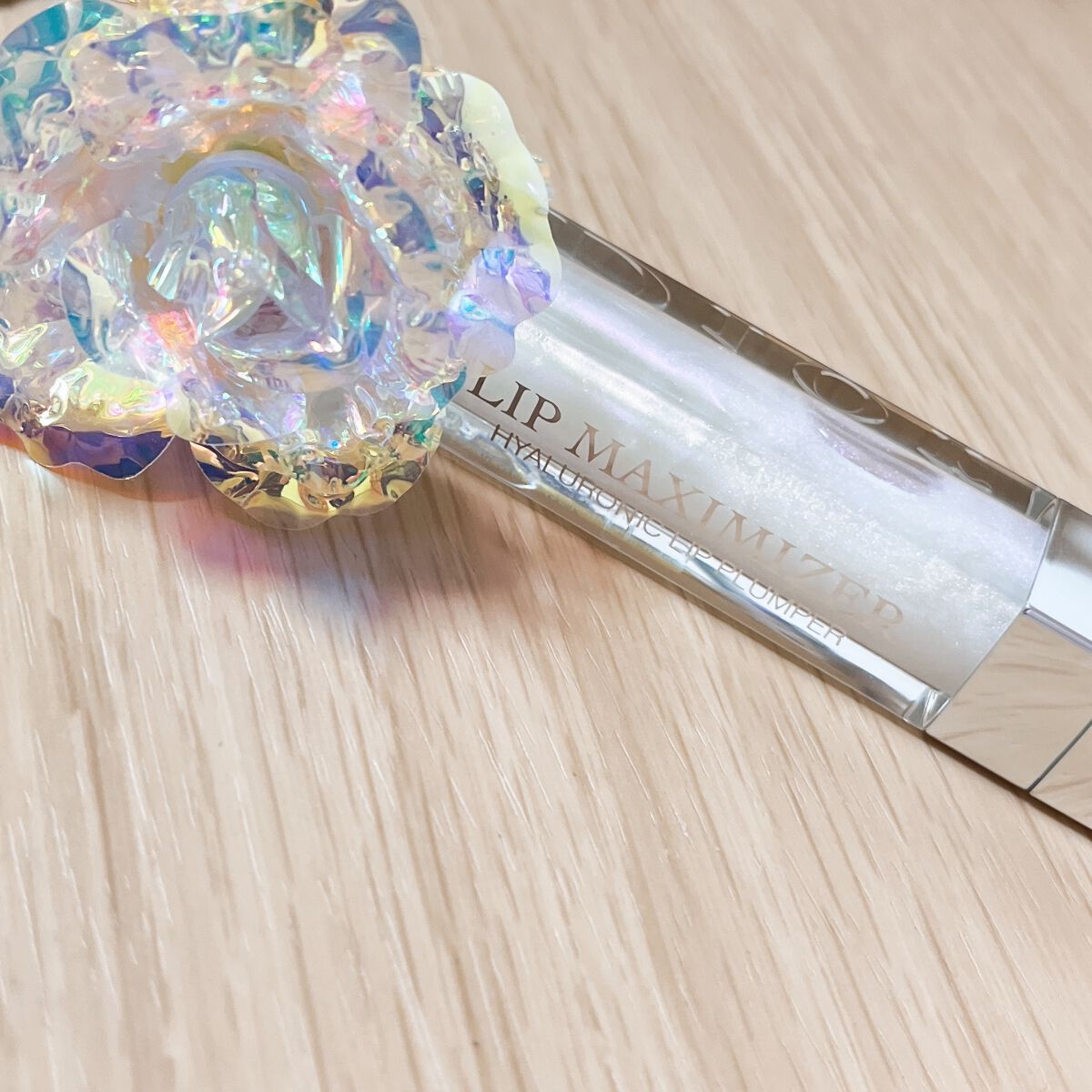 【旧】ディオール アディクト リップ マキシマイザー 027 オパール (数量限定色)（生産終了）/Dior/リップグロスを使ったクチコミ（2枚目）