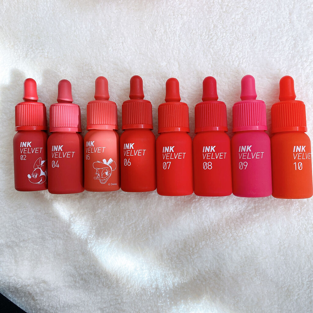 インク ベルベット 05 コーラルフィシャル(CORALFICIAL)/PERIPERA/口紅を使ったクチコミ（3枚目）