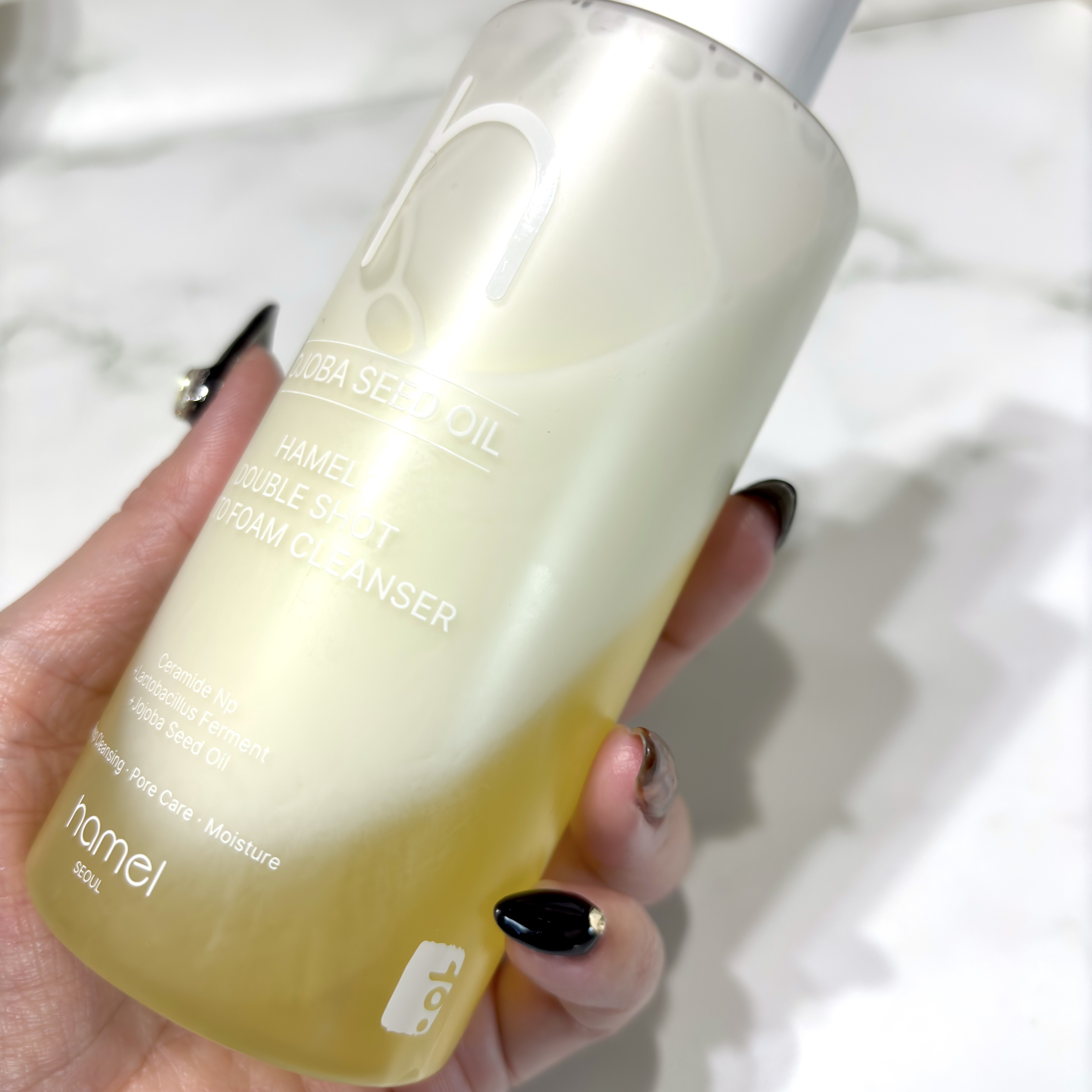 ダブルショットオイルトゥーフォームクレンザー/HAMEL/オイルクレンジングを使ったクチコミ（3枚目）