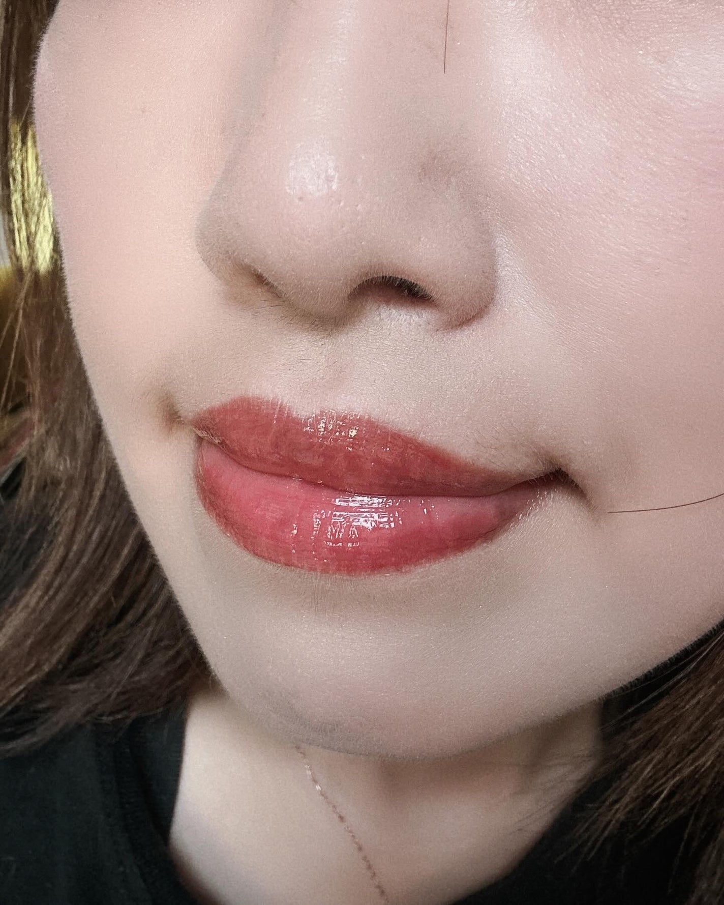 ジューシーパンピンググロス/INTO U/リップグロスを使ったクチコミ(4枚目)