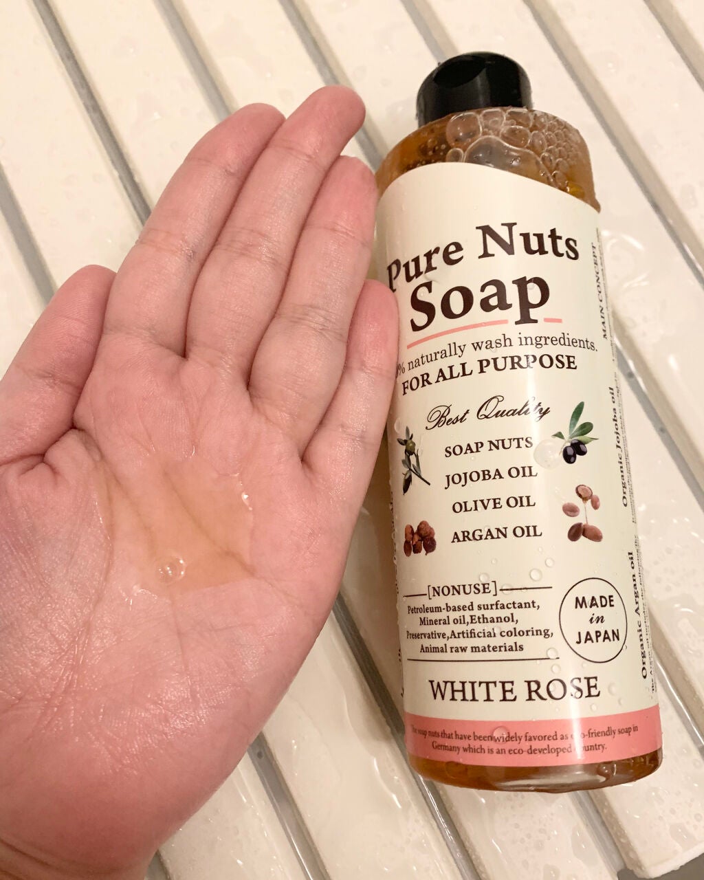 ピュアナッツソープ ホワイトローズの香り/ナチュラセラ/洗顔フォームを使ったクチコミ(3枚目)