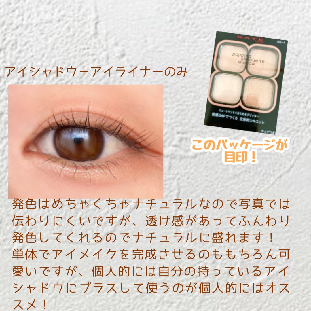 ケイト ポッピングシルエットシャドウ/KATE/アイシャドウパレットを使ったクチコミ(3枚目)