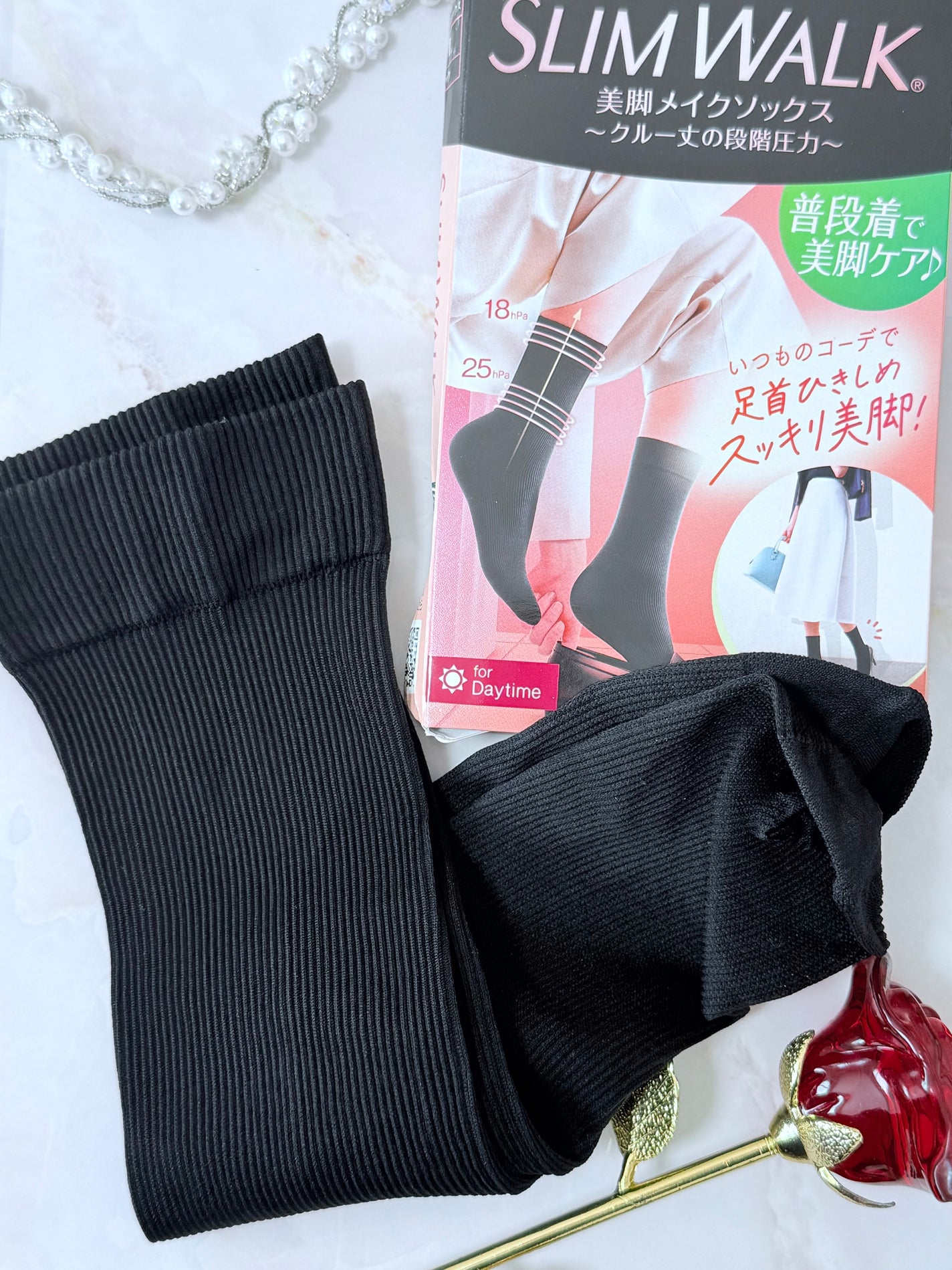 美脚メイクソックス/SLIMWALK/着圧ソックス・レギンスを使ったクチコミ(1枚目)