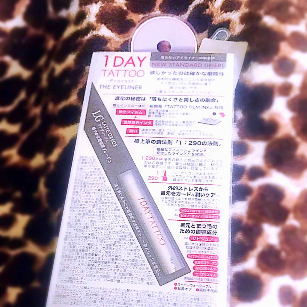 1DAY TATTOO プロキャスト ザ・アイライナー/K-パレット/リキッドアイライナーを使ったクチコミ（2枚目）