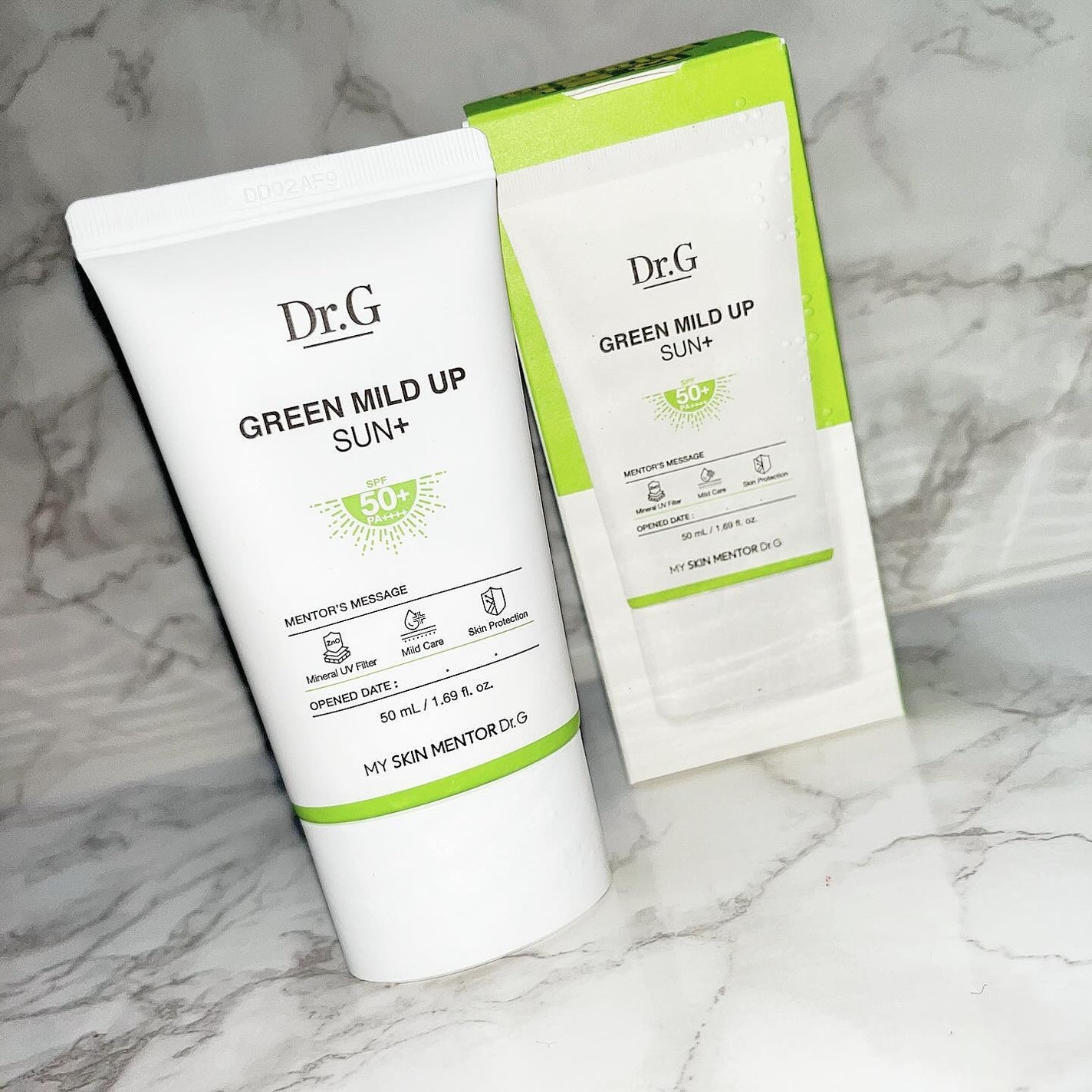 グリーンマイルドアップサンプラス/Dr.G/日焼け止めクリームを使ったクチコミ(1枚目)