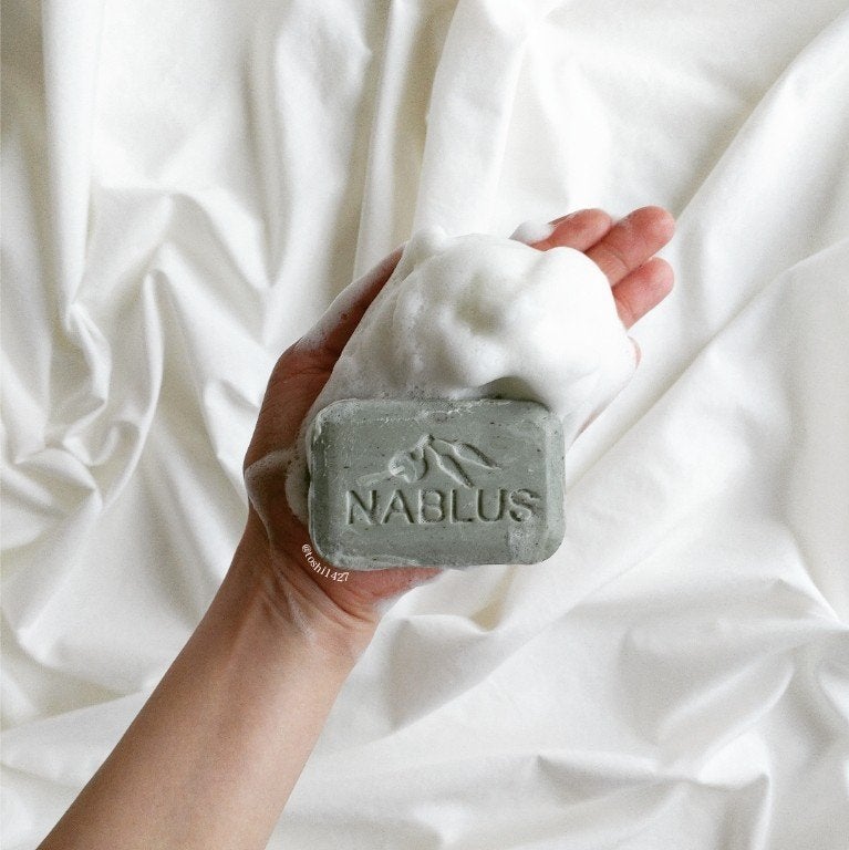 ナーブルスソープ(タイム)オーガニック・ヴィーガン・フェイシャル&ボディー石鹸/ナーブルスソープ/ボディ石鹸を使ったクチコミ(4枚目)