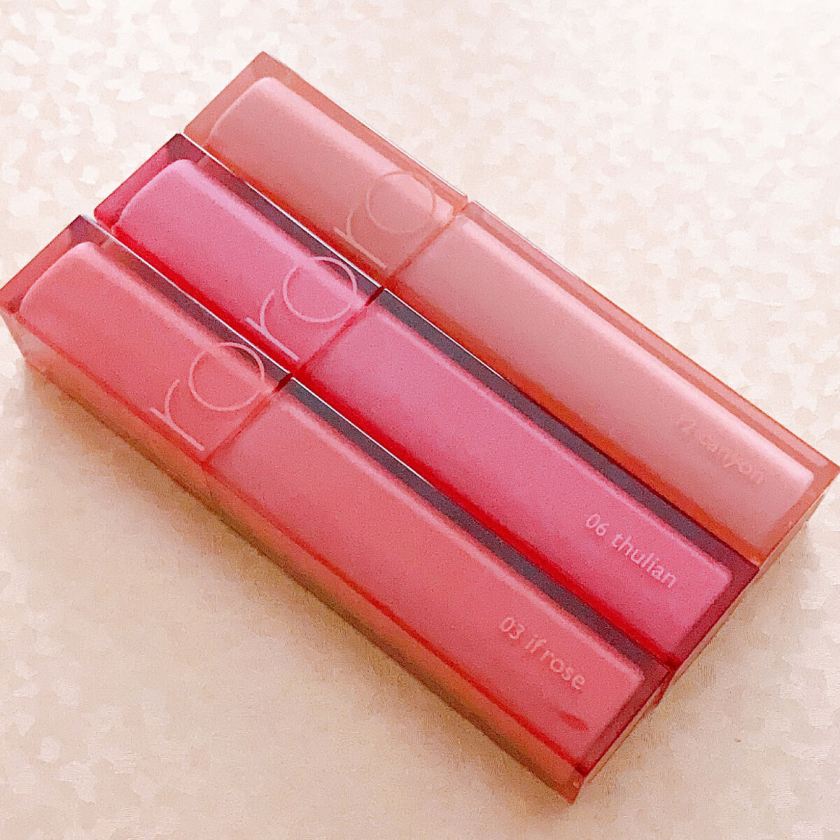 デュイフルウォーターティント/rom&nd/リップティントを使ったクチコミ（2枚目）