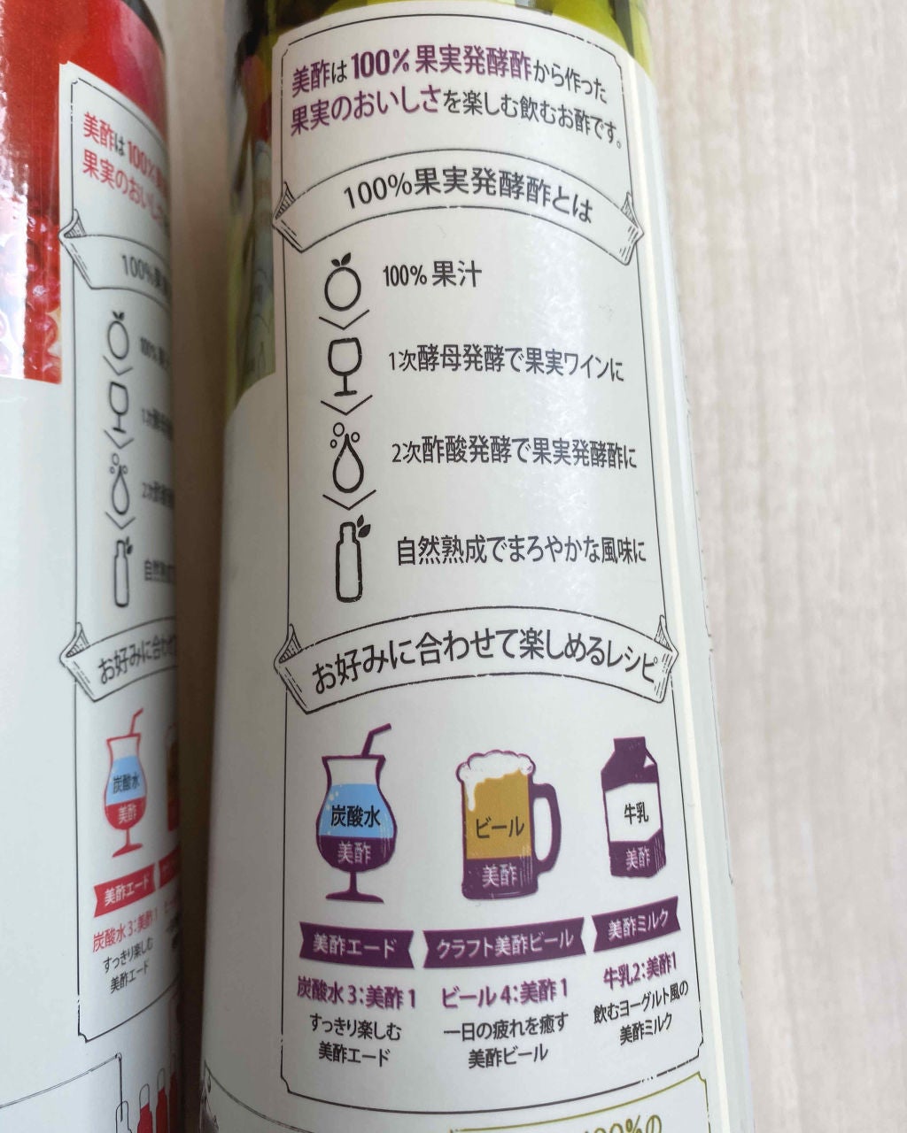 美酢 (希釈タイプ)/美酢(ミチョ)/その他飲むお酢を使ったクチコミ(3枚目)