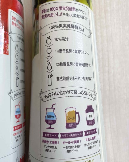 美酢 (希釈タイプ)/美酢(ミチョ)/その他飲むお酢を使ったクチコミ(3枚目)