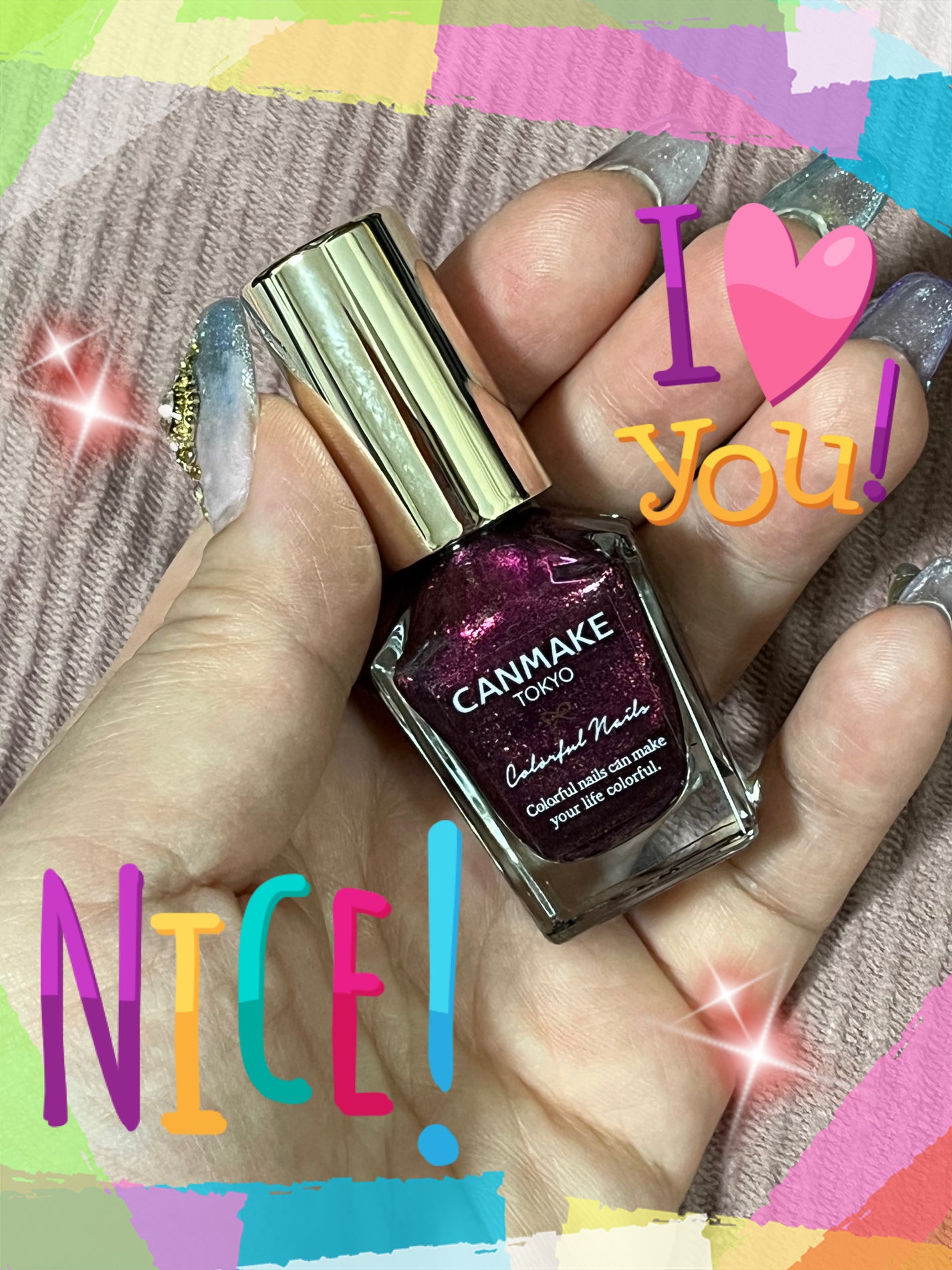 カラフルネイルズ/キャンメイク/マニキュアを使ったクチコミ(2枚目)