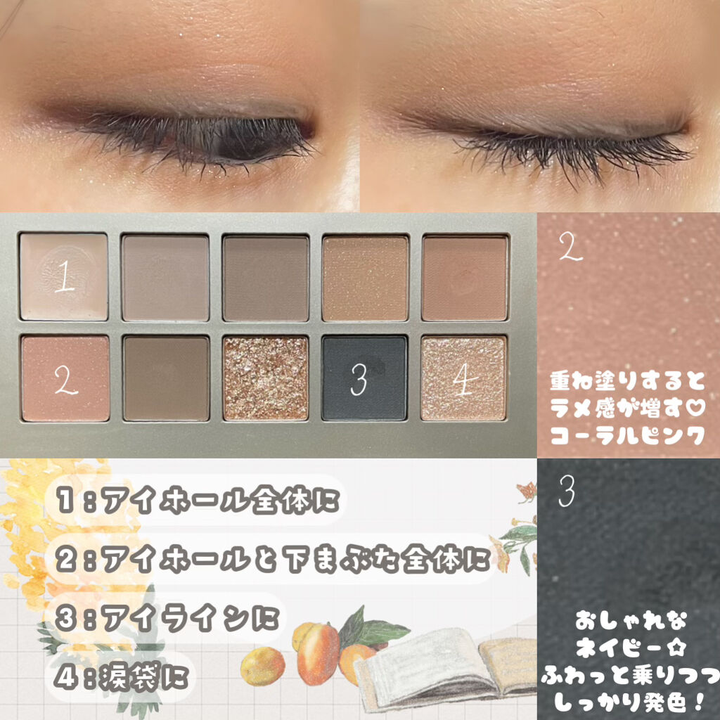 ニューデップスアイシャドウパレット/hince/アイシャドウパレットを使ったクチコミ（2枚目）