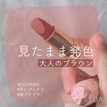 ラスティング リップカラーN/CEZANNE/口紅を使ったクチコミ（1枚目）