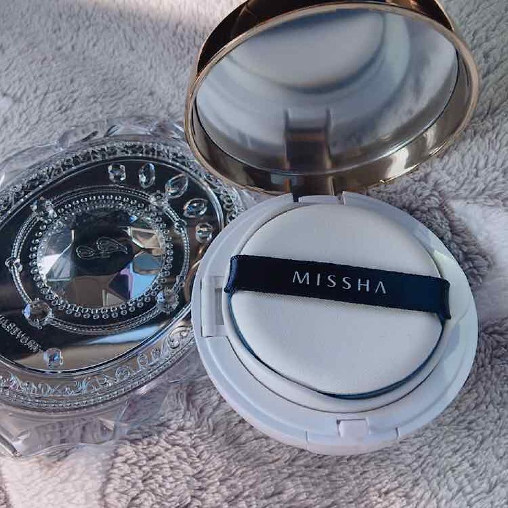 M クッション ファンデーション(モイスチャー)/MISSHA/クッションファンデーションを使ったクチコミ(2枚目)