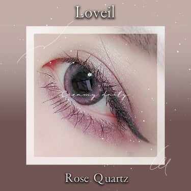 loveil 1day / 1month  Rose quartz/loveil/ワンデー（１DAY）カラコンを使ったクチコミ（1枚目）