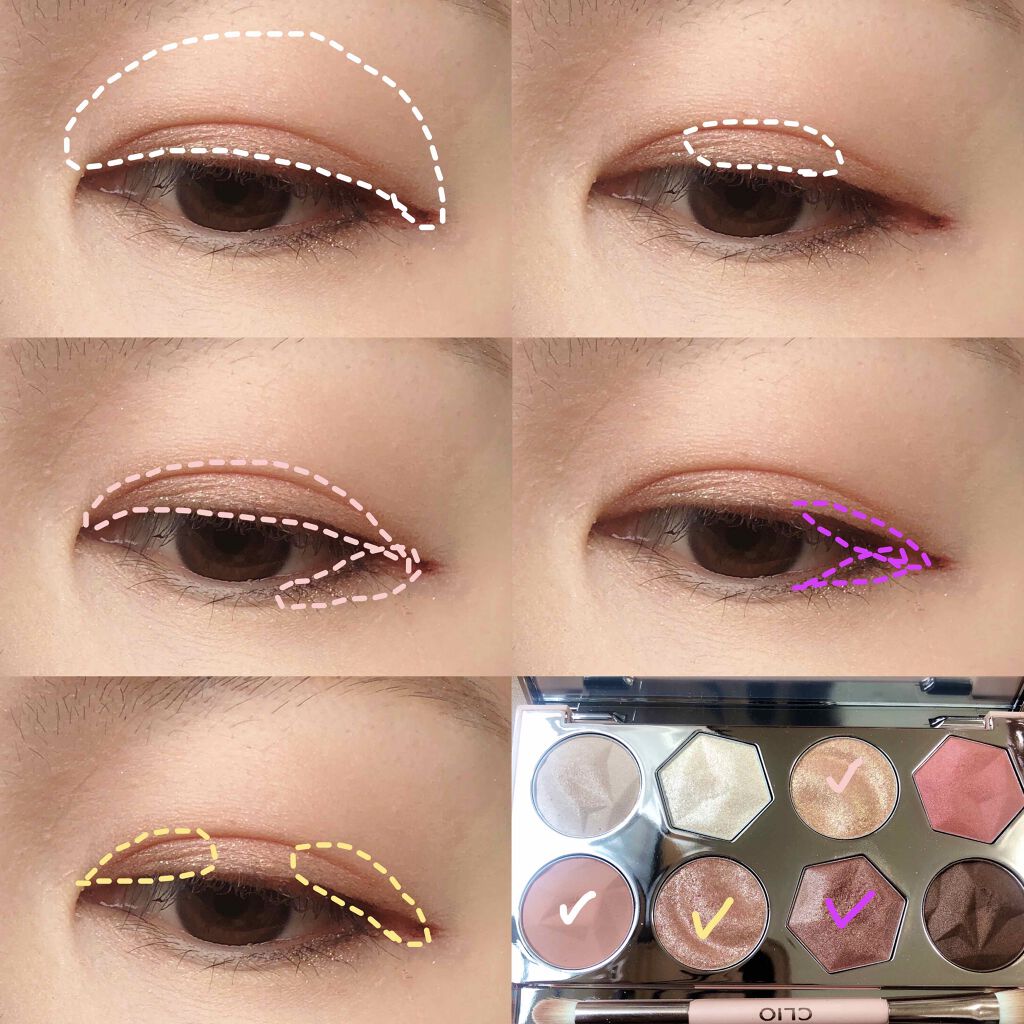 プリズム エアー アイ パレット/CLIO/アイシャドウパレットを使ったクチコミ(2枚目)