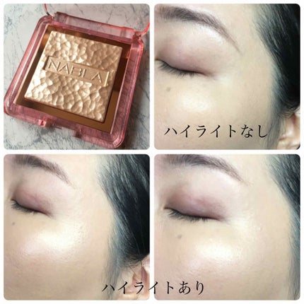 skin glazing glass skin glow powder/NABLA/パウダーハイライトを使ったクチコミ(2枚目)