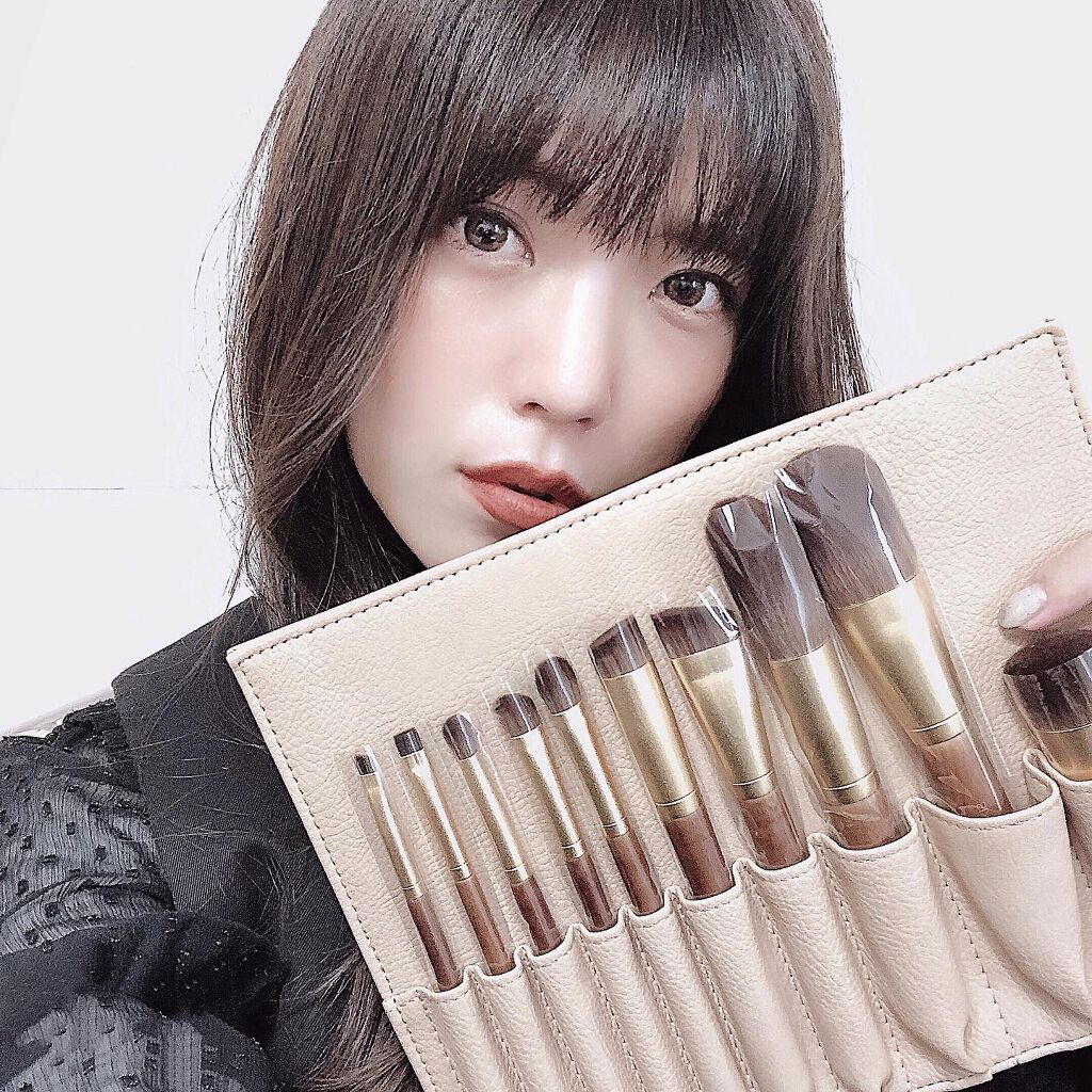SIXPLUS X MARILYN 10本メイクアップブラシセット/SIXPLUS/メイクブラシを使ったクチコミ（2枚目）