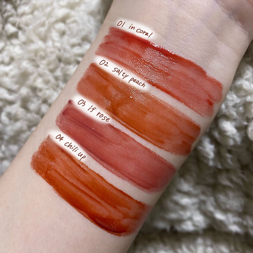 デュイフルウォーターティント/rom&nd/リップティントを使ったクチコミ(4枚目)