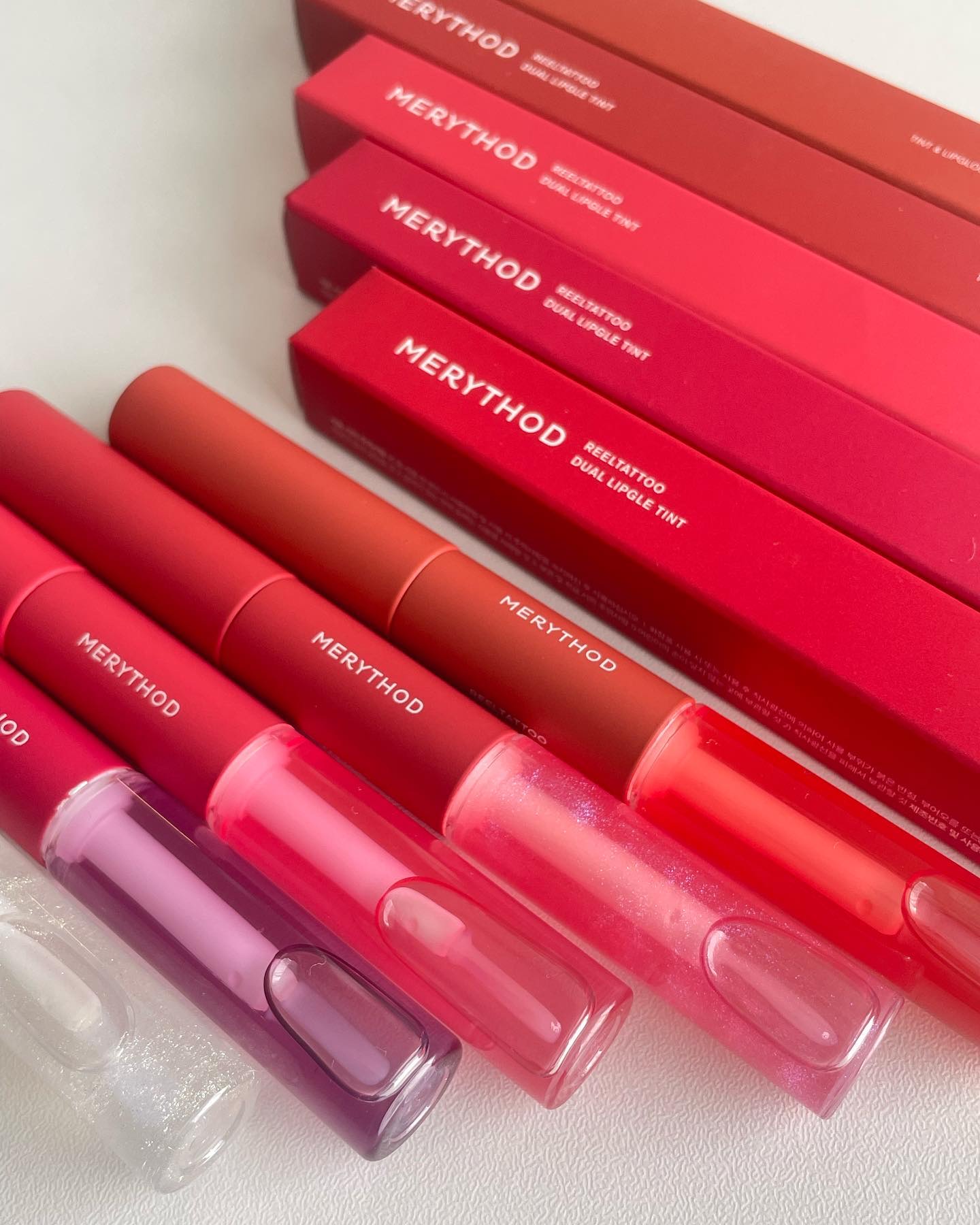 リールタトゥーデュアルグロスティント/MERYTHOD/リップティントを使ったクチコミ（1枚目）