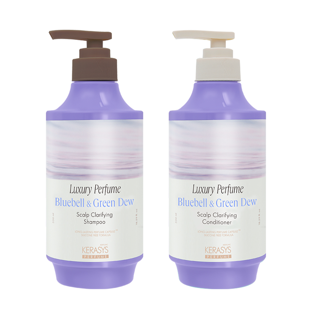 KERASYS クラリファイング ラグジュアリー パフューム ブルーベル&グリーンデュウ シャンプー&コンディショナー