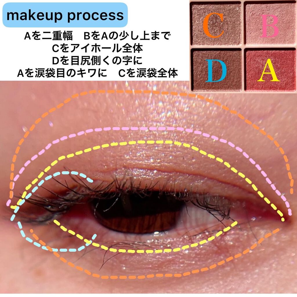 シルキースフレアイズ(マットタイプ)/キャンメイク/アイシャドウパレットを使ったクチコミ(4枚目)