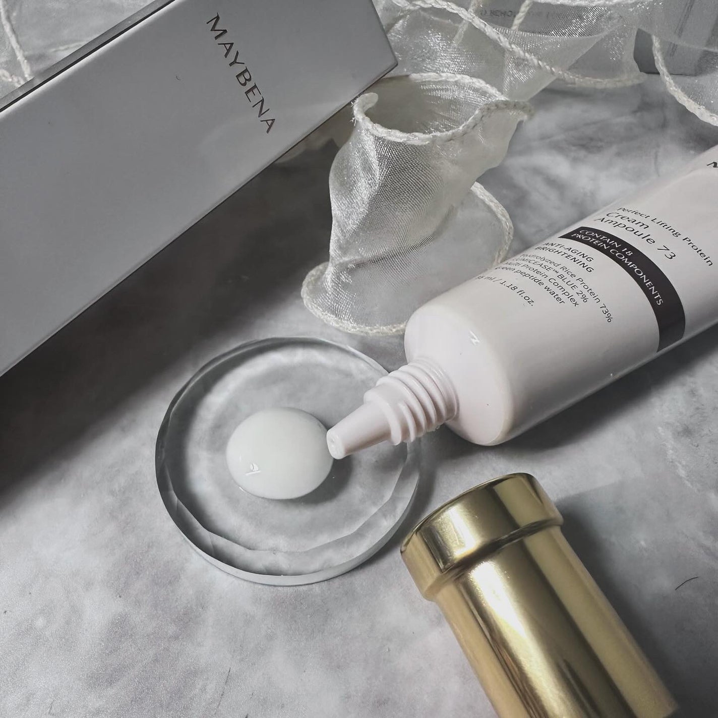 73シワクリーム/MAYBENA/フェイスクリームを使ったクチコミ(2枚目)