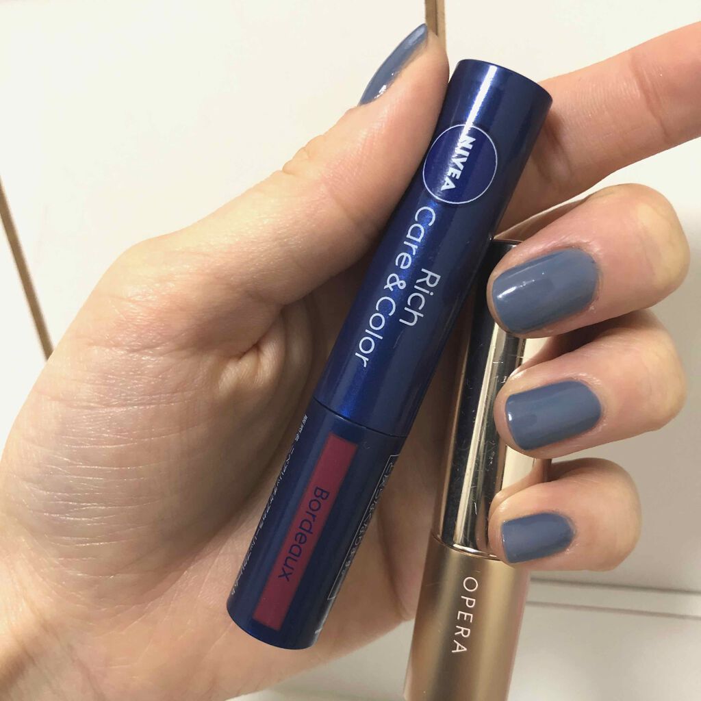 ニベア リッチケア＆カラーリップ/ニベア/リップクリームを使ったクチコミ（2枚目）