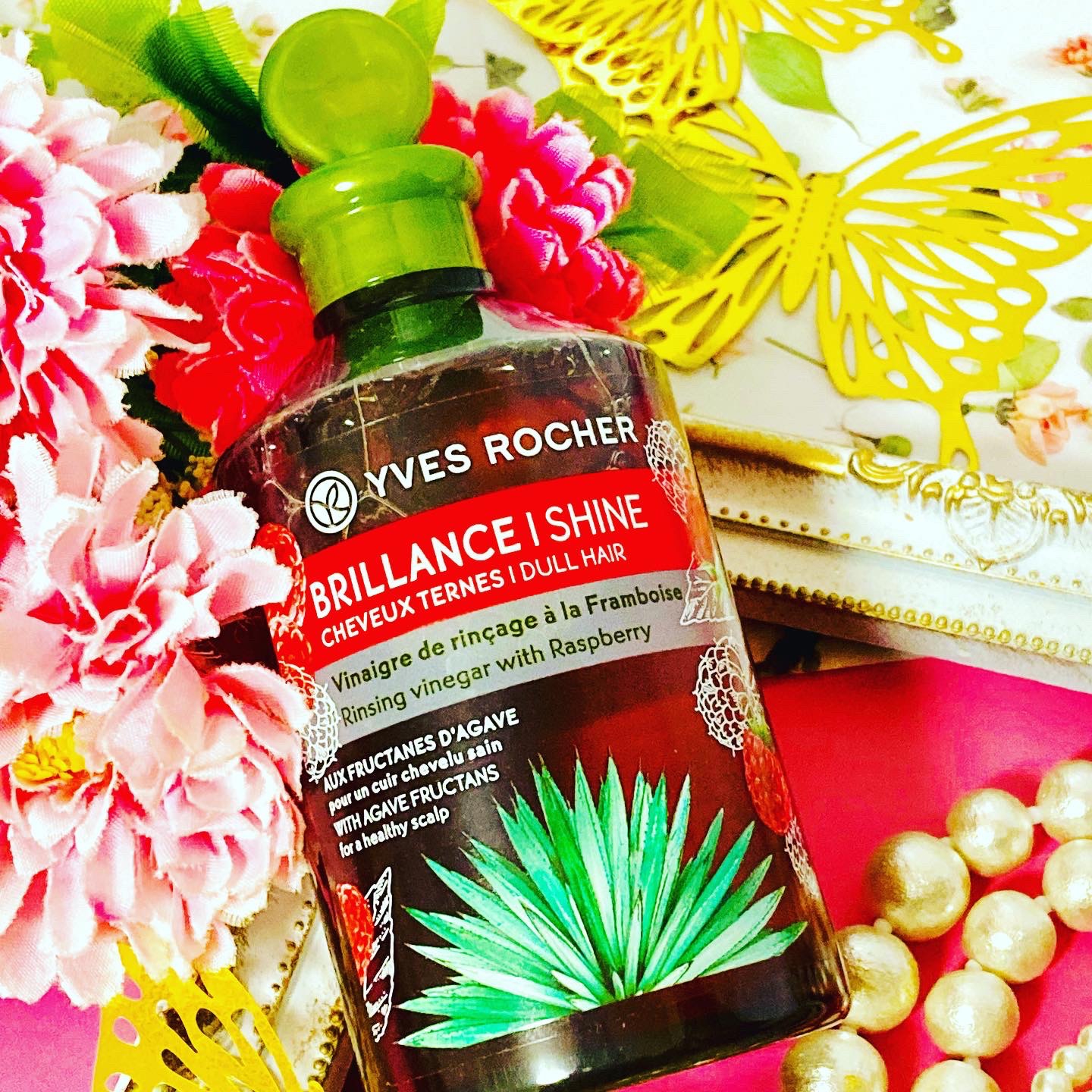 リンシングビネガー シルキーシャイン さらキララズベリー/イヴ・ロシェ/洗い流すヘアトリートメントを使ったクチコミ（2枚目）