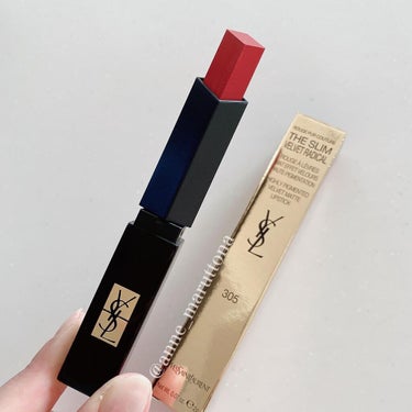 ルージュ ピュールクチュール ザ スリム ベルベットラディカル No.305 オレンジ サージ/YVES SAINT LAURENT BEAUTE/口紅を使ったクチコミ（2枚目）