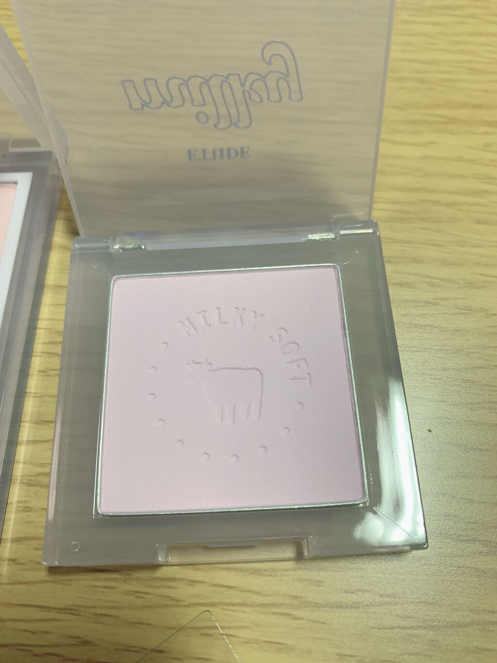 ミルクチーク ブルーベリーミルク/ETUDE/パウダーチークを使ったクチコミ（3枚目）