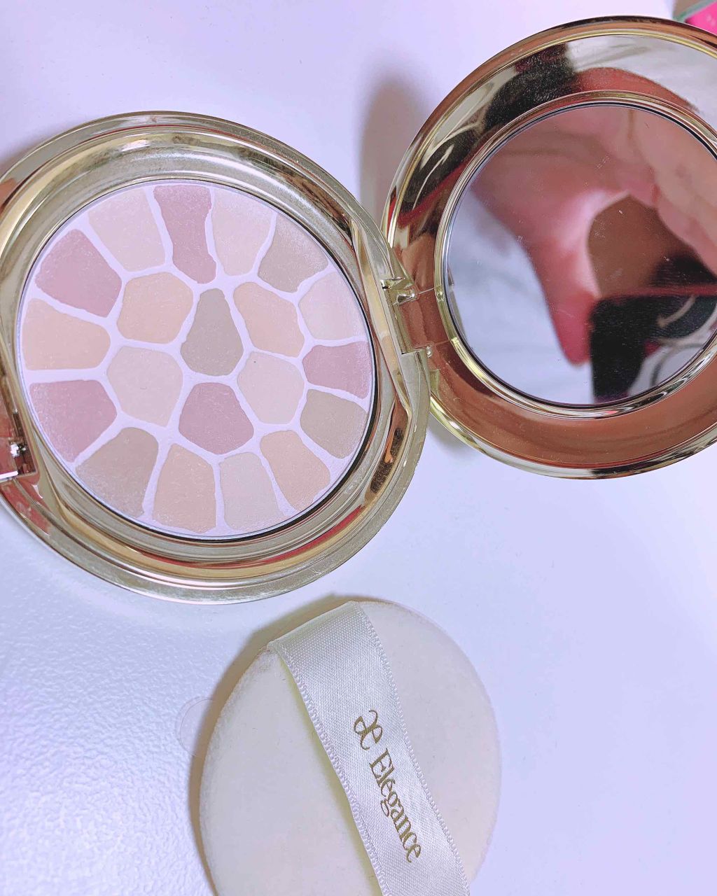 ラ プードル オートニュアンス/Elégance/プレストパウダーを使ったクチコミ（2枚目）