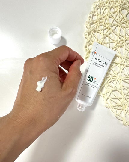 ウォーターバリアサンスクリーン/P.CALM/日焼け止めクリームを使ったクチコミ(4枚目)